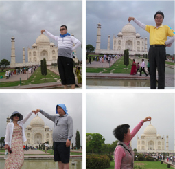 찬란한 무덤 타지마할 관람 사진